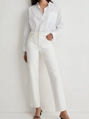 Madewell White “The Perfect Vintage Jean”